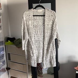 Oversized Hollister crocheted cardigan